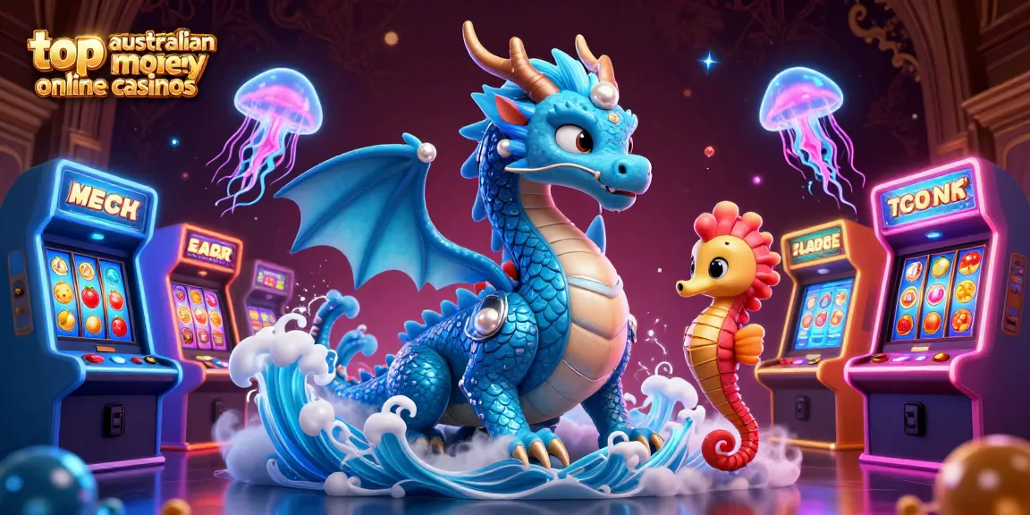 Experience the thrill of top australian real money online casinos with vibrant 3D characters and game elements.
