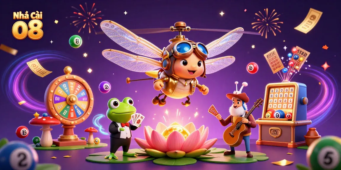 Engage in exciting games at Nhà cái o8 with vibrant casino action and colorful elements.