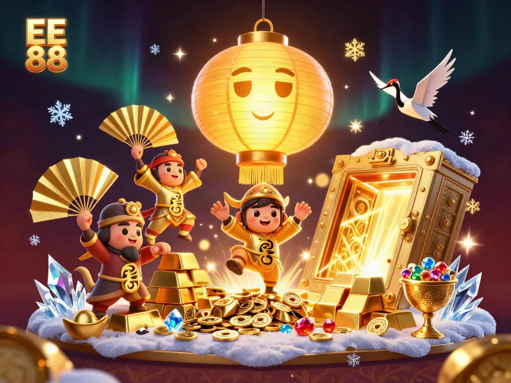 Engage with EE 88's vibrant casino world filled with golden treasures and dynamic characters.